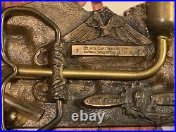 CAPT HAWKS TRAIN VINTAGE 1970's BELT BUCKLE withHIDDEN TOBACCO PIPE -NICE
