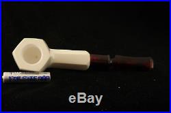 CASTLE Smooth Meerschaum Tobacco Pipe withCASE 2025