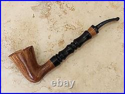 CHACOM Imperial Smooth Natural Bent Dublin Tobacco Pipe. UNSMOKED NEW