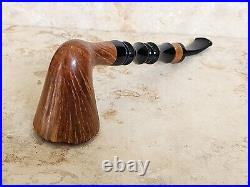 CHACOM Imperial Smooth Natural Bent Dublin Tobacco Pipe. UNSMOKED NEW