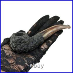 CUCCIOLO small italian sandblasted black vintage tobacco smoking pipe(Gasparini)