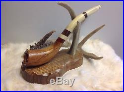 Custom Crafted Antler Smoking Pipe, Antlers, Collectable Pipes, Tobacco Pipe
