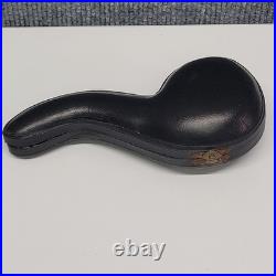 CUSTOM HAND CARVED MEERSCHAUM SKULL SMOKING PIPE MADE IN TURKEY WithCASE