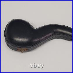 CUSTOM HAND CARVED MEERSCHAUM SKULL SMOKING PIPE MADE IN TURKEY WithCASE