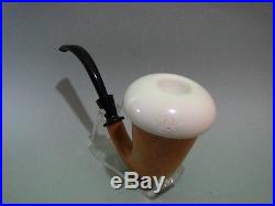 Calabash Block Meerschaum Stone Bowl Sherlock Holmes Tobacco Pipe Unused