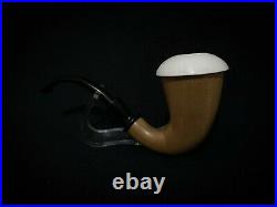 Calabash Meerschaum Pipe Sherlock Pipe hand carved tobacco smoking wth case