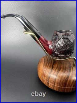 Caminetto New Dear Wax Drip Bent Egg Unsmoked Tobacco Pipe