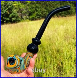 Caribbean Beach Glass Church Warden Gandalf Sherlock Pipe USA Made