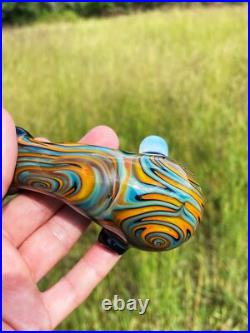 Caribbean Beach Glass Church Warden Gandalf Sherlock Pipe USA Made