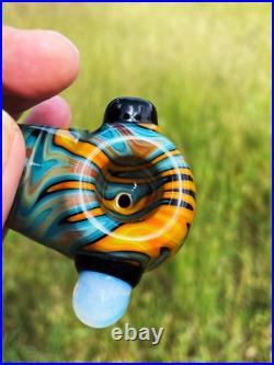 Caribbean Beach Glass Church Warden Gandalf Sherlock Pipe USA Made