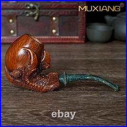 Carved Claw Holding Egg Tobacco Pipe Freehand Pipe Rusticated Briar Smoking Pipe