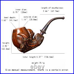 Carved Claw Holding Egg Tobacco Pipe Freehand Pipe Rusticated Briar Smoking Pipe