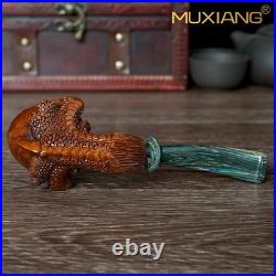 Carved Claw Holding Egg Tobacco Pipe Freehand Pipe Rusticated Briar Smoking Pipe