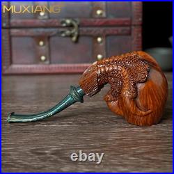 Carved Claw Holding Egg Tobacco Pipe Freehand Pipe Rusticated Briar Smoking Pipe