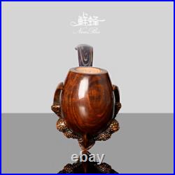 Carved Claw Holding Egg Tobacco Pipe Freehand Pipe Rusticated Briar Smoking Pipe