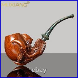 Carved Claw Holding Egg Tobacco Pipe Freehand Pipe Rusticated Briar Smoking Pipe