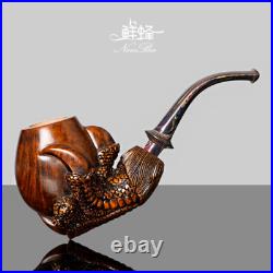 Carved Claw Holding Egg Tobacco Pipe Freehand Pipe Rusticated Briar Smoking Pipe