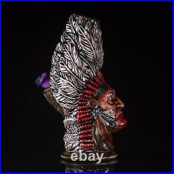Ceramic bong Chief, Tobacco Smoking Hand pipe / Pipe / Smoke / Handmade