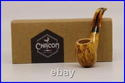 Chacom Atlas Yellow # 42 Briar Smoking Pipe with pouch B1702