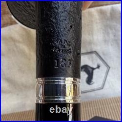 Chacom Baccara Sandblasted 186 Black Billiard Tobacco Pipe France New