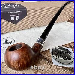 Chacom F3 France Smooth Churchwarden Briar Tobacco Pipe New