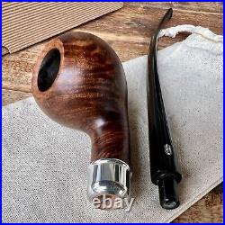 Chacom F3 France Smooth Churchwarden Briar Tobacco Pipe New