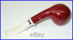 Chacom Noel F5 Red Briar White Stem Tobacco Pipe Smooth Bent 5.75 New In Box