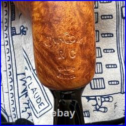 Chacom Reverse Calabash Orange Smooth Briar Tobacco Pipe France New