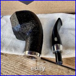 Chacom Skipper Sandblasted Black No. 995 Paneled Tobacco Pipe France New