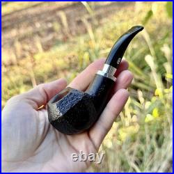 Chacom Skipper Sandblasted Black No. 995 Paneled Tobacco Pipe France New
