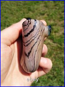 Classic Styled Briar Woodgrain Glass Tobacco Pipe Sherlock