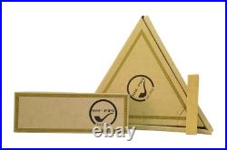 Classic wooden smoking tobacco Sherlock pipe set with tamper and stand