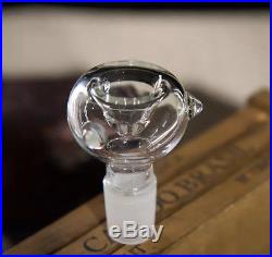 Clear Glass Bong 15 Water Smoking Pipe & Blue Ash-catcher Hookah 5mm Thick