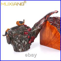 Collectable Rustic Tobacco Pipe Cumberland Stem Freehand Pipe For Collection