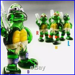 Complete Set Teenage Mutant Ninja Turtles Glass Smoking Pipes