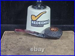 Corey Abb Brown Rusticated Squat Bulldog American Tobacco Pipe