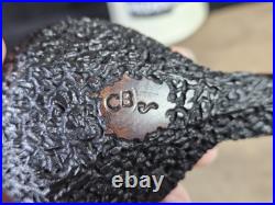 Corey Abb Brown Rusticated Squat Bulldog American Tobacco Pipe