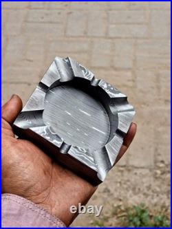 Custom Handmade Damascus Steel Collectible Smoking Pipe with Ashtray GIFT 4 HIM