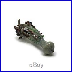 Custom TOBACCO Smoking Pipe Sea Creature Octopus Herb bowl Glass Hand Pipes