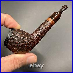 Dagner CWA Brown Rusticated tobacco pipe briar new unsmoked