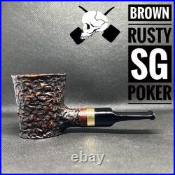 Dagner Pipes Custom Design 2026 Brown SG POKER Tobacco Pipe Briar New Unsmoked