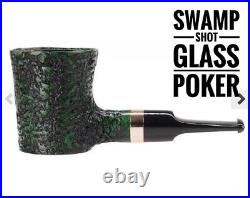 Dagner Shot Glass Poker Green Rusticated tobacco pipe briar new unsmoked