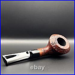 Dagner Squat Bulldog Sandblasted tobacco pipe briar new unsmoked