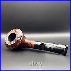 Dagner Squat Bulldog Sandblasted tobacco pipe briar new unsmoked