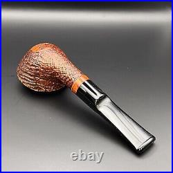 Dagner Squat Bulldog Sandblasted tobacco pipe briar new unsmoked