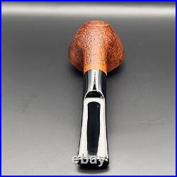 Dagner Squat Bulldog Sandblasted tobacco pipe briar new unsmoked