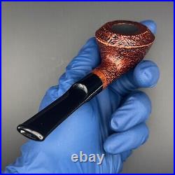 Dagner Squat Bulldog Sandblasted tobacco pipe briar new unsmoked