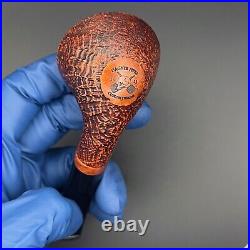 Dagner Squat Bulldog Sandblasted tobacco pipe briar new unsmoked