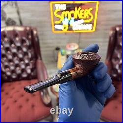 Dagner Squat Bulldog Sandblasted tobacco pipe briar new unsmoked