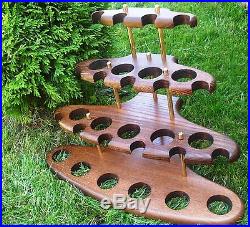 Display Stand Rack Hold for Pipe Tobacco Smoking Wooden handicraft Unique choice
